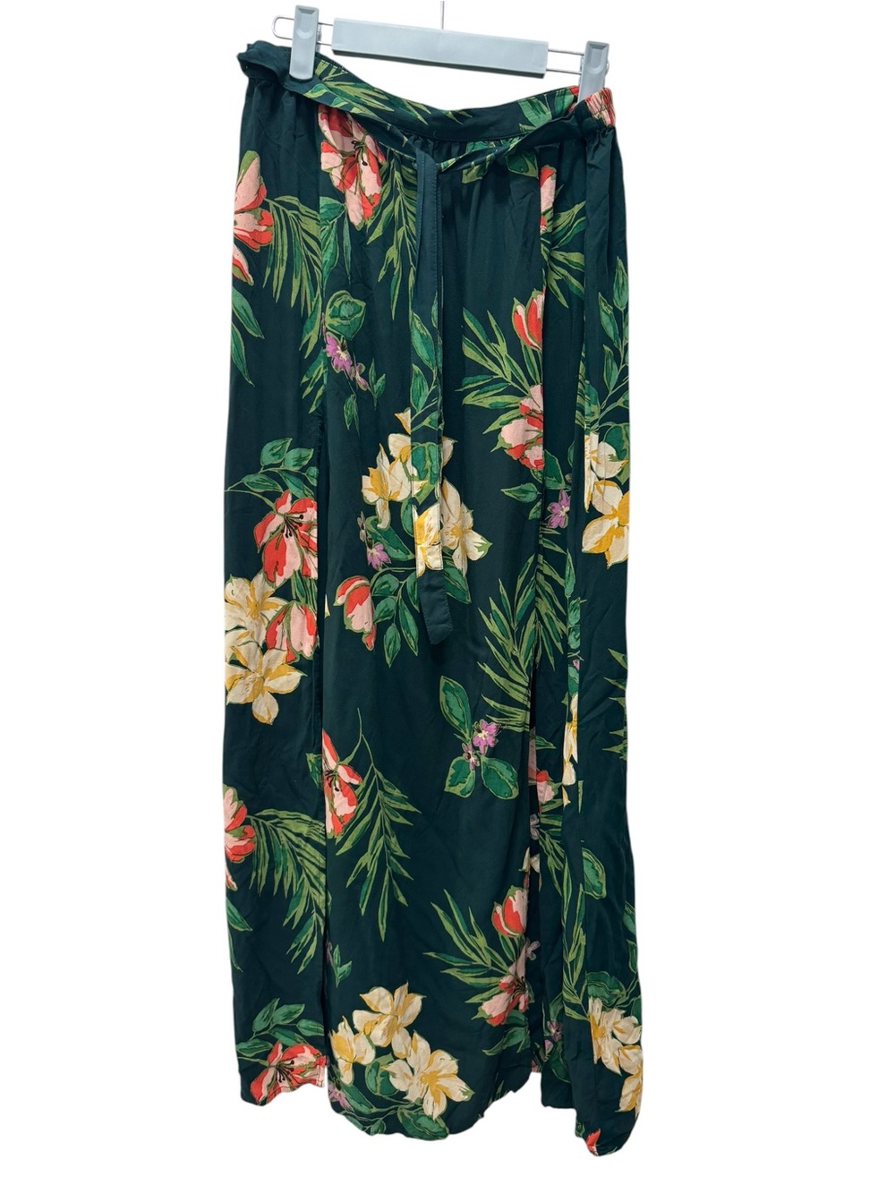 Patrons of Peace Teal Floral Maxi Skirt. Size Large - Picture 4 of 8